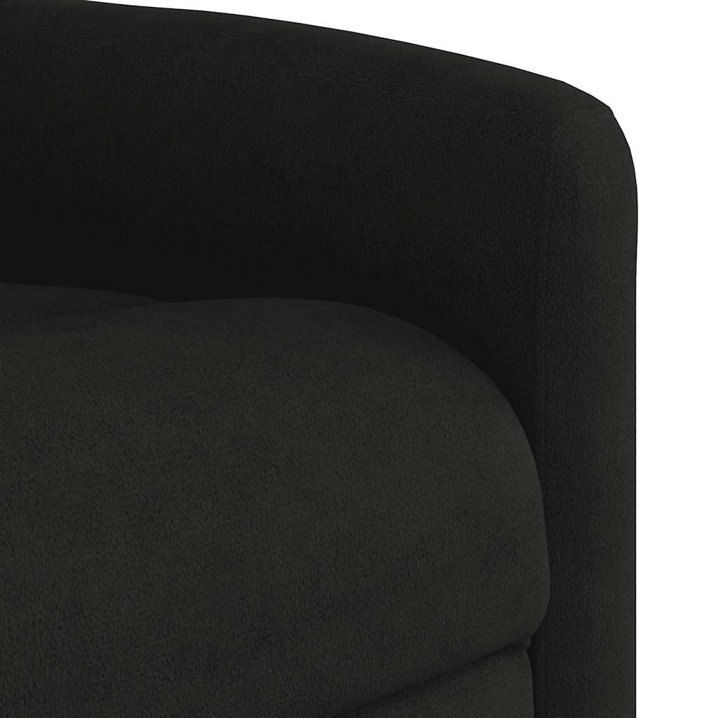 Poltrona de massagens elétrica elevatória microfibra preto