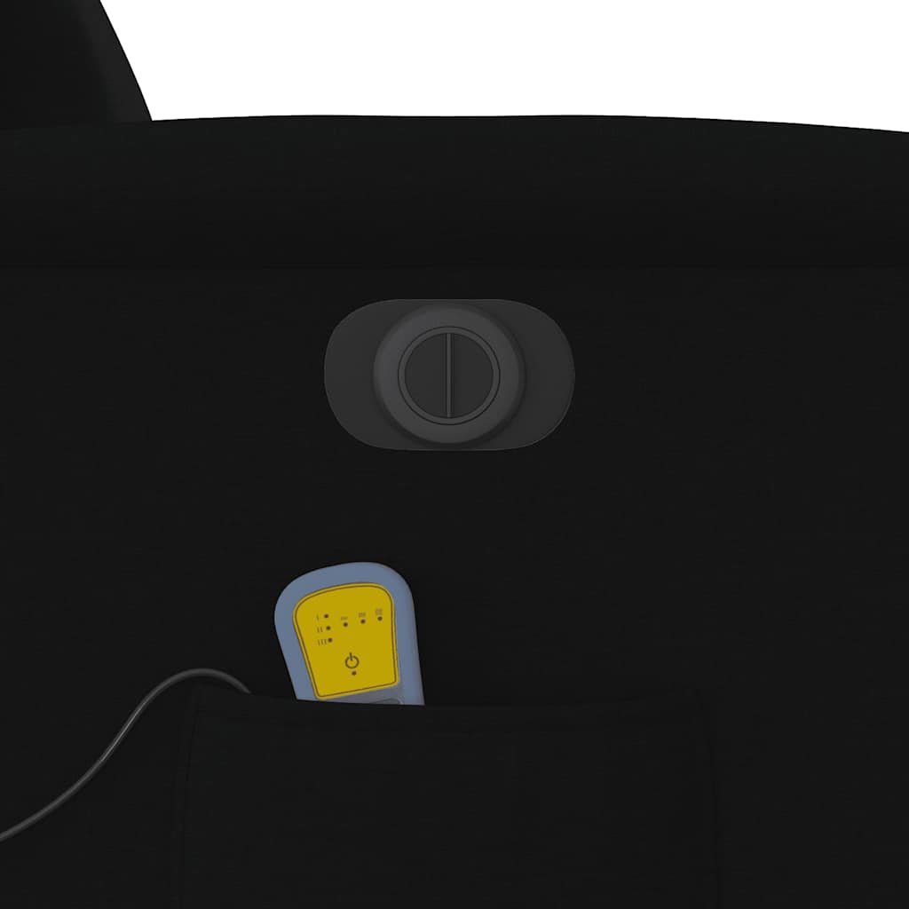 Poltrona reclinável de massagens elétrica tecido preto