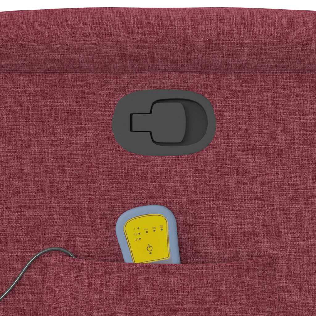 Poltrona de massagens reclin. elevatória tecido vermelho tinto