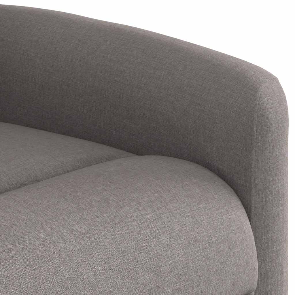 Poltrona reclinável elevatória elétrica cinza-acastanhado