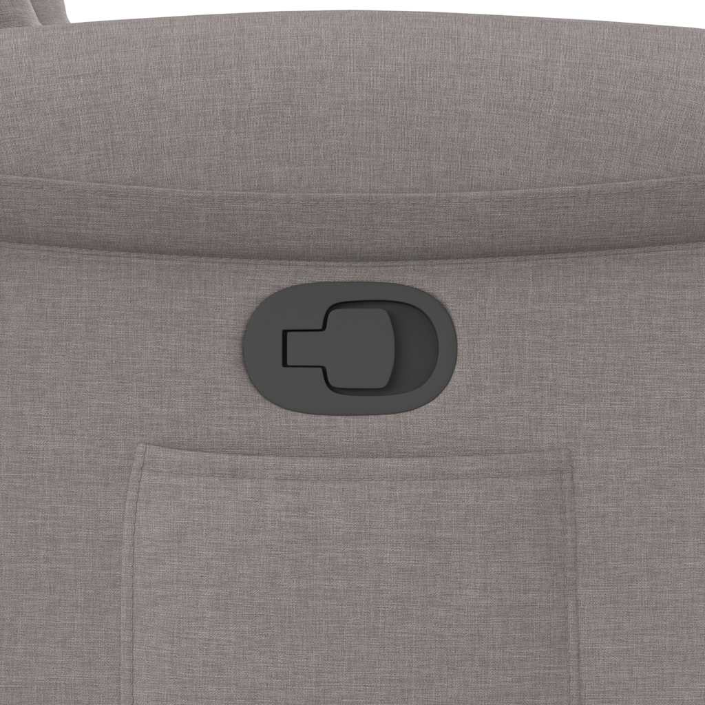 Poltrona reclinável elevatória tecido cinzento-acastanhado