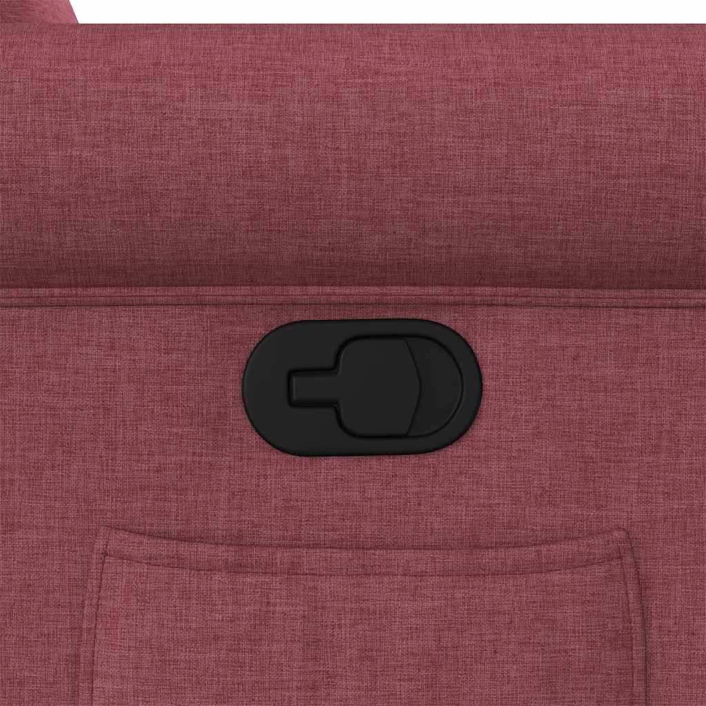Poltrona reclinável elevatória tecido vermelho tinto