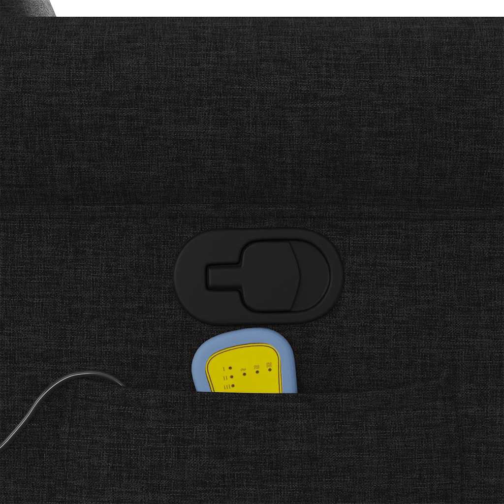 Poltrona de massagens reclinável elevatória tecido preto