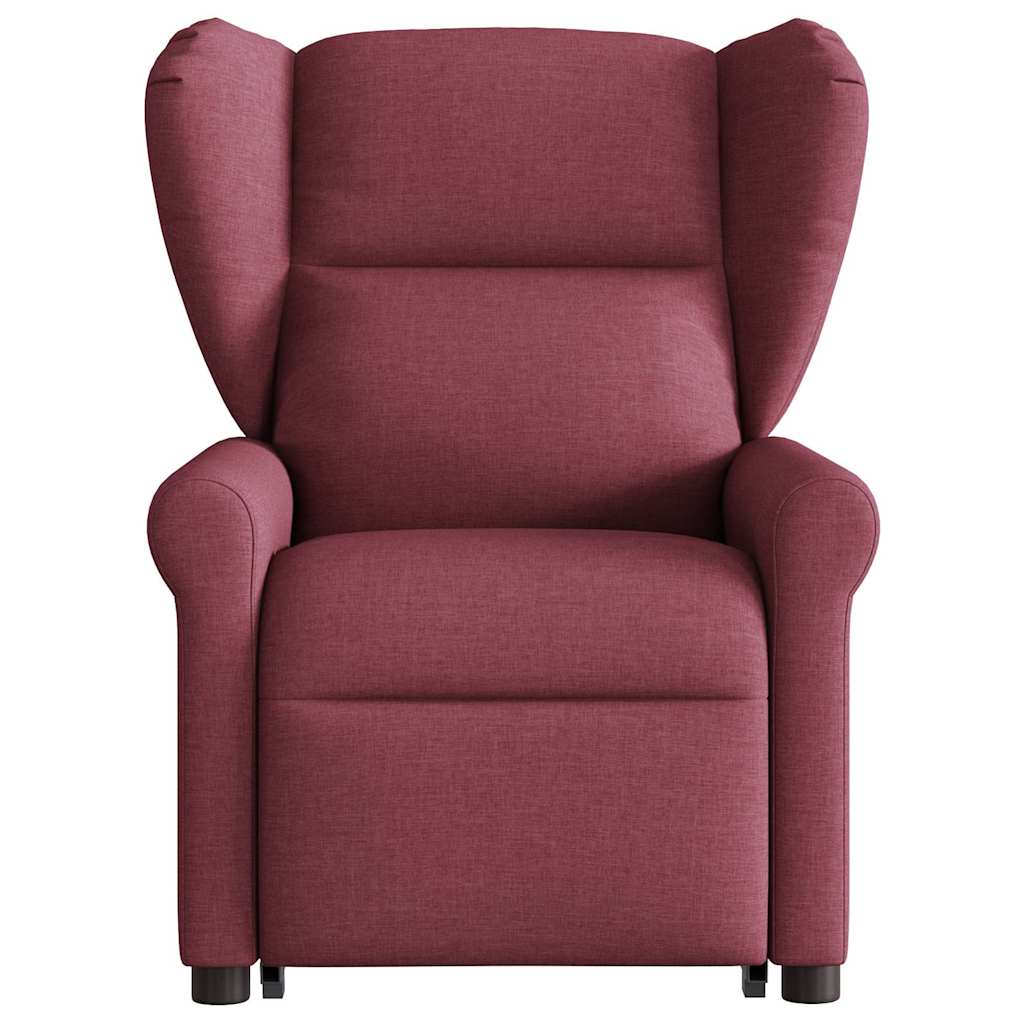 Poltrona de massagens reclin. elevatória tecido vermelho tinto