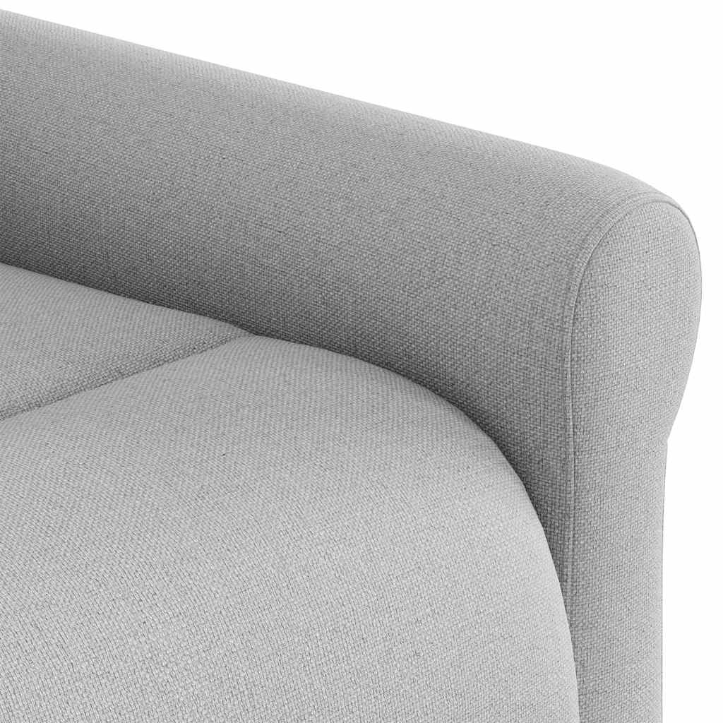Poltrona elétrica elevatória massagens tecido cinzento-nublado