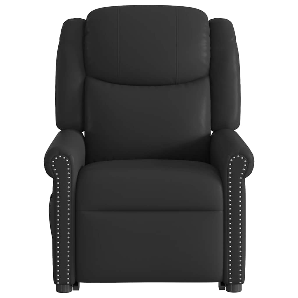 Poltrona massagens reclinável elevatória couro artificial