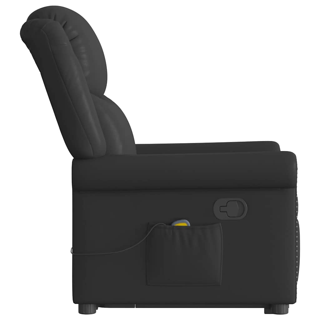 Poltrona massagens reclinável elevatória couro artificial