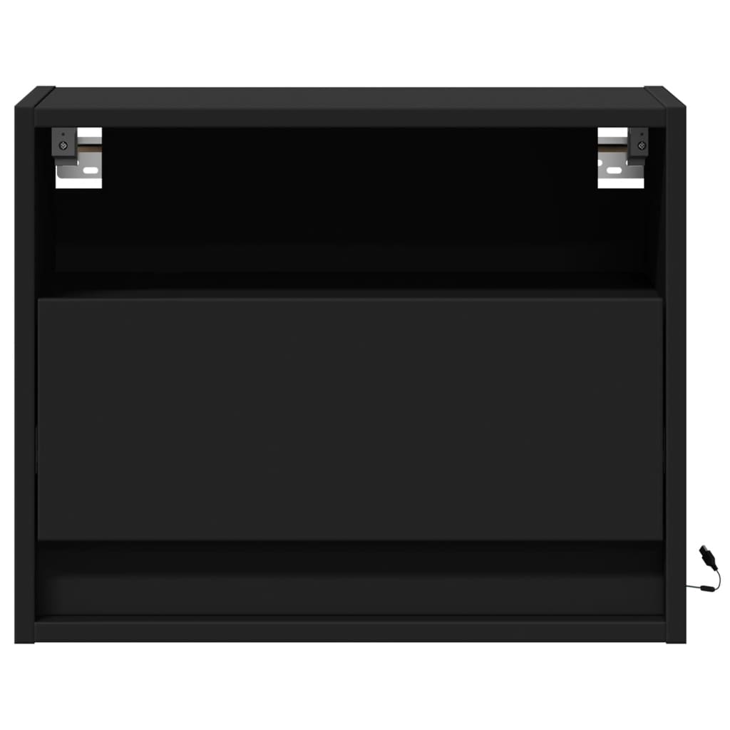 Mesa de cabeceira de parede com luzes LED