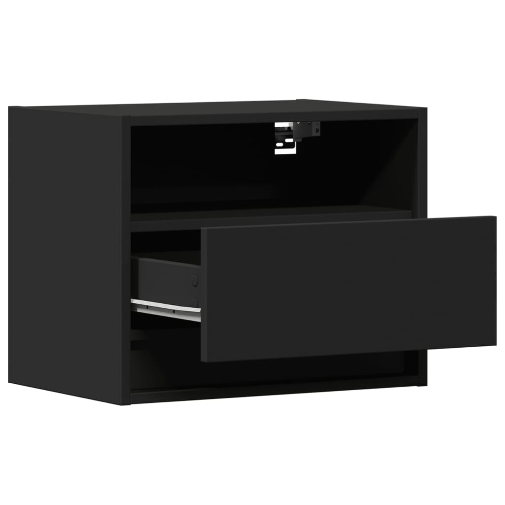 Mesa de cabeceira de parede com luzes LED