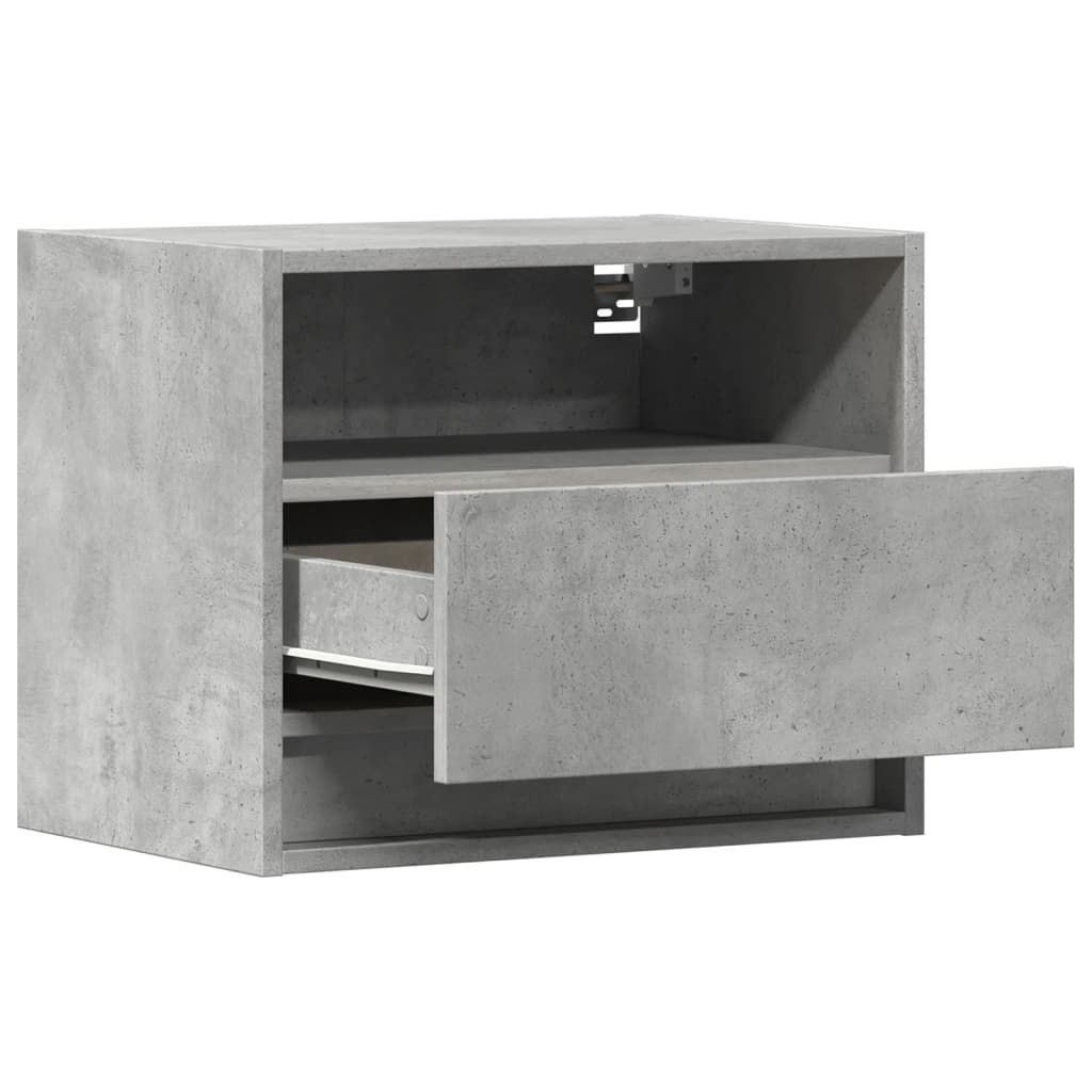 Mesa de cabeceira de parede com luzes LED