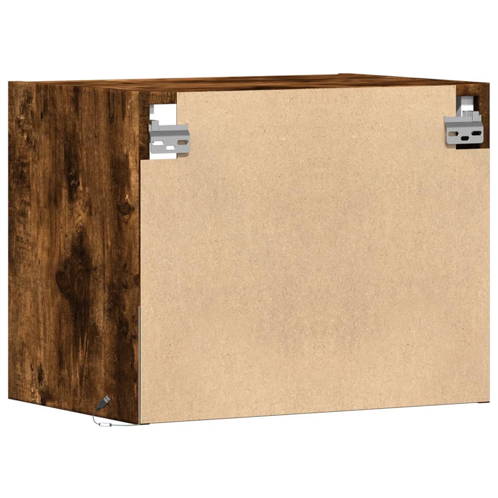 Mesa de cabeceira de parede com luzes LED