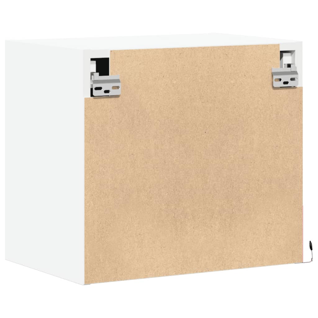 Mesa de cabeceira de parede com luzes LED
