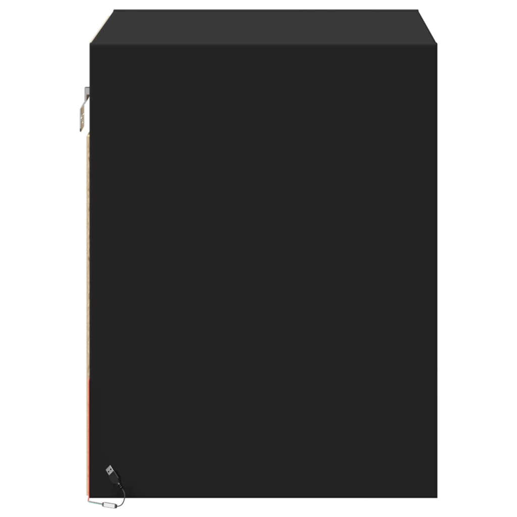 Mesa de cabeceira de parede com luzes LED
