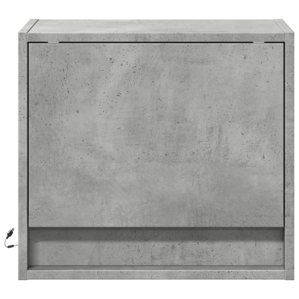 Mesa de cabeceira de parede com luzes LED