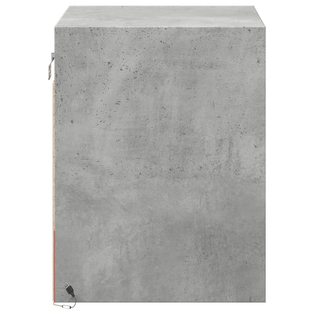 Mesa de cabeceira de parede com luzes LED