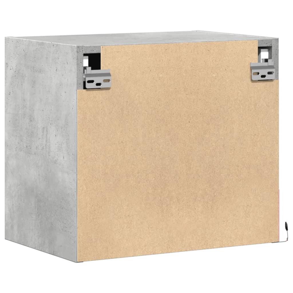 Mesas de cabeceira de parede com luzes LED 2 pcs