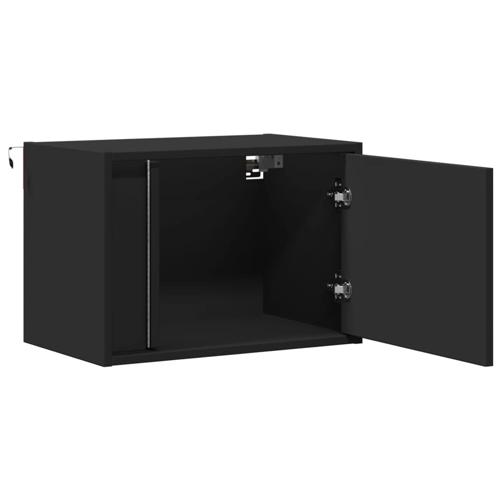 Mesa de cabeceira de parede com luzes LED