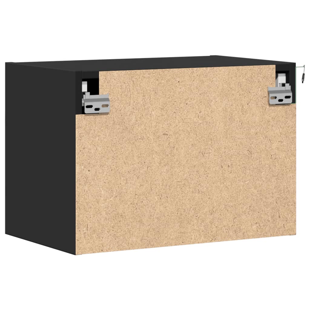 Mesas de cabeceira de parede com luzes LED 2 pcs