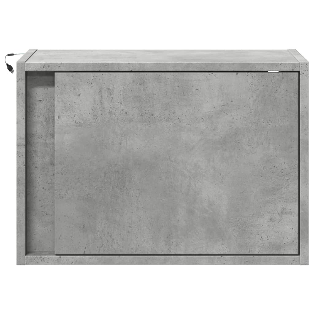 Mesa de cabeceira de parede com luzes LED