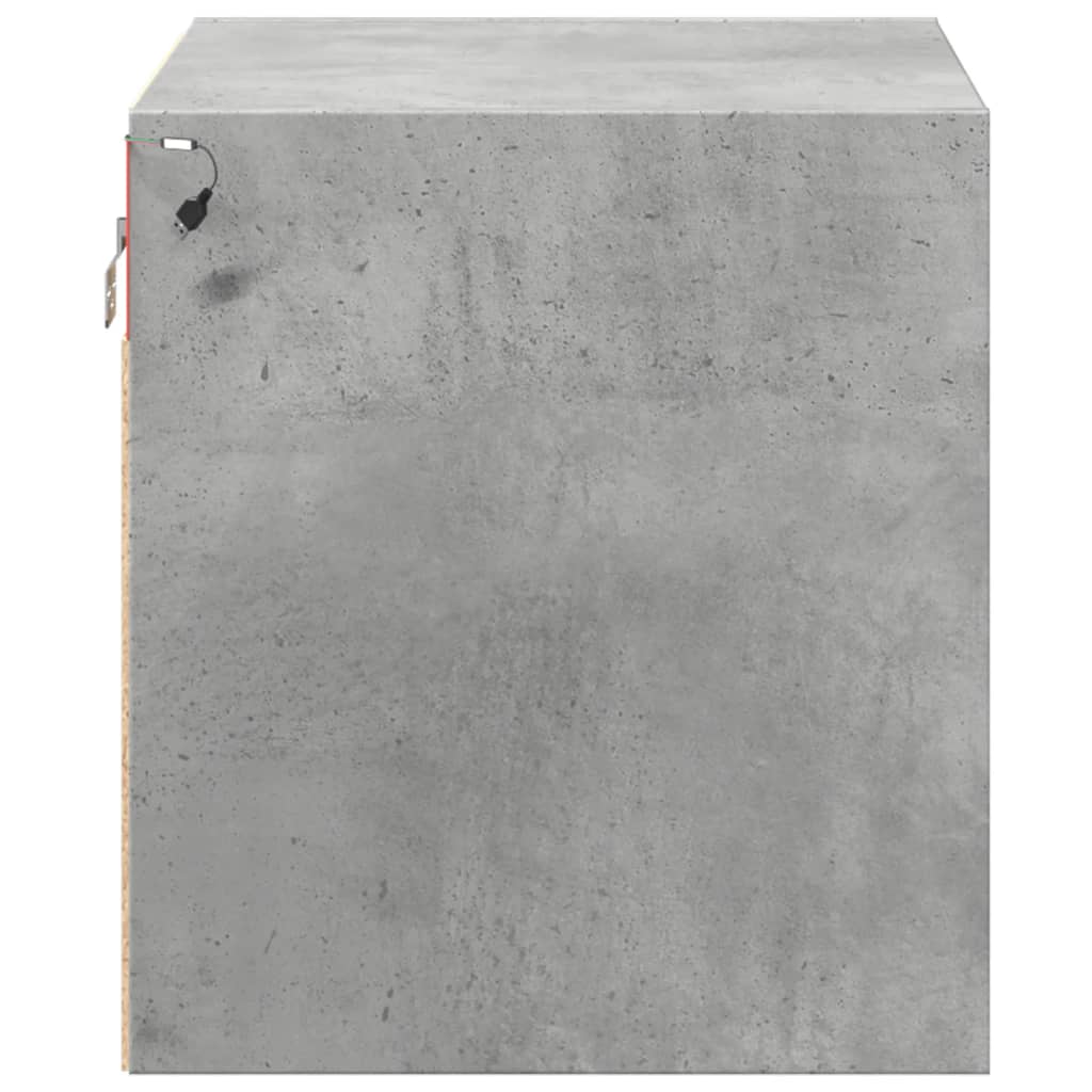 Mesa de cabeceira de parede com luzes LED