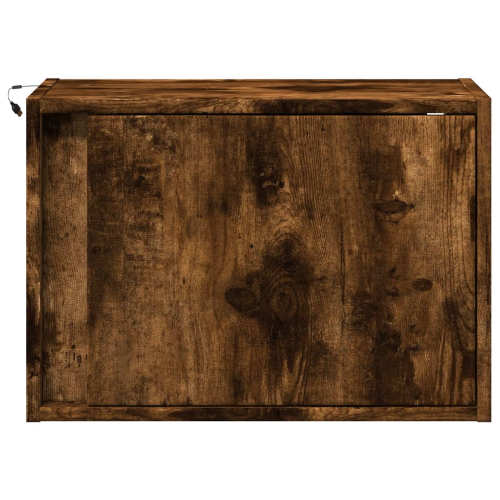 Mesa de cabeceira de parede com luzes LED