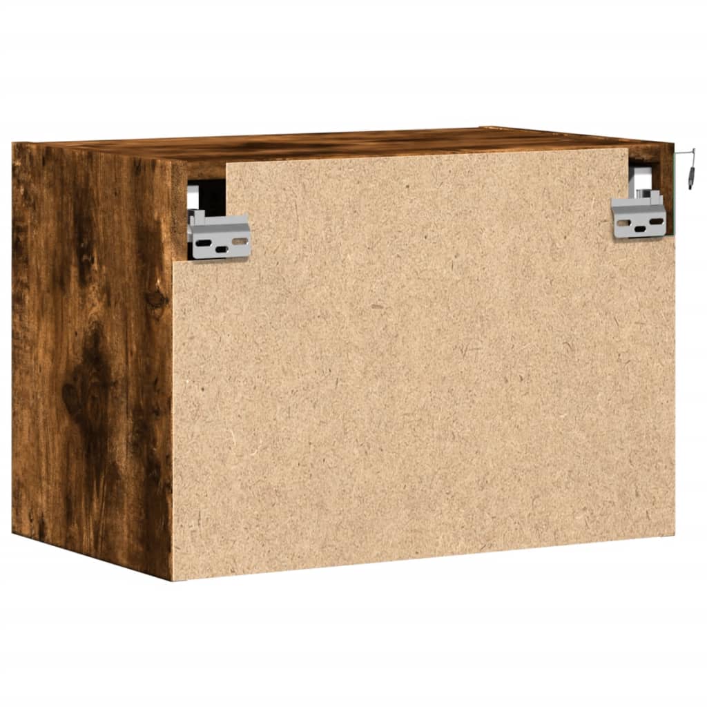 Mesa de cabeceira de parede com luzes LED