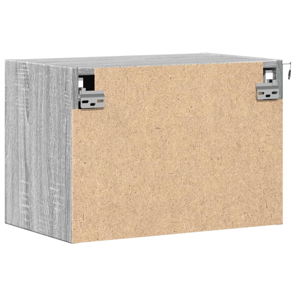 Mesa de cabeceira de parede com luzes LED