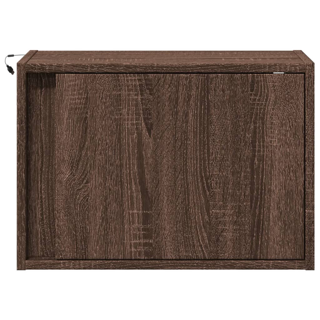 Mesa de cabeceira de parede com luzes LED