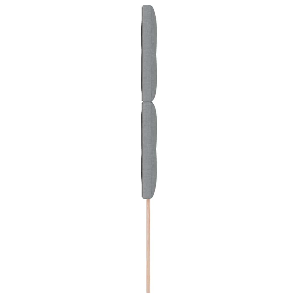 Cabeceira LED com cabeceira Manual Cinzento-claro 100 cm tecido