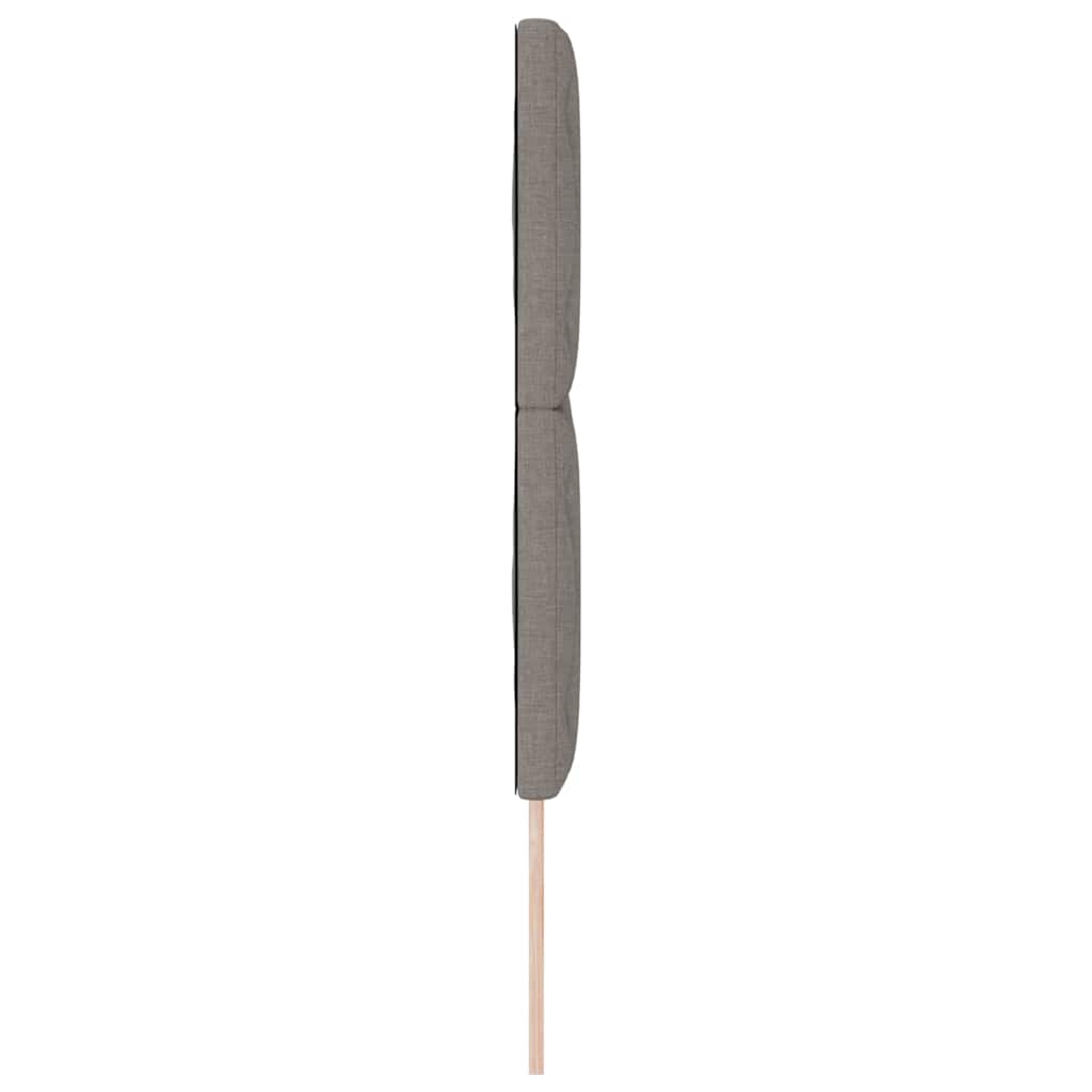 Cabeceira com cabeceira Cinzento-acastanhado 160 cm tecido