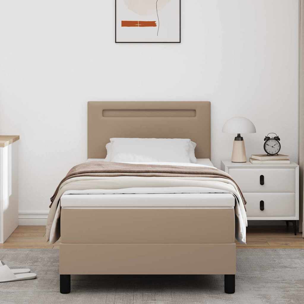 Estrutura de cama com colchão Cappuccino 90 x 200 cm