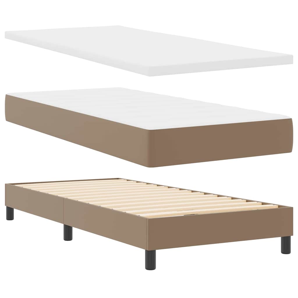 Estrutura de cama com colchão Cappuccino 90 x 200 cm