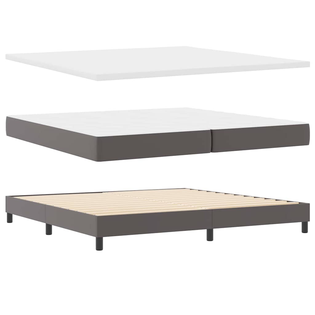 Estrutura de cama com colchão com colchão Cinzeto 200 x 200 cm