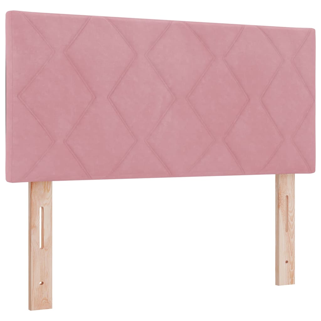 Cama Box Spring com Colchão Cinza Escuro 80x200 cm em Veludo