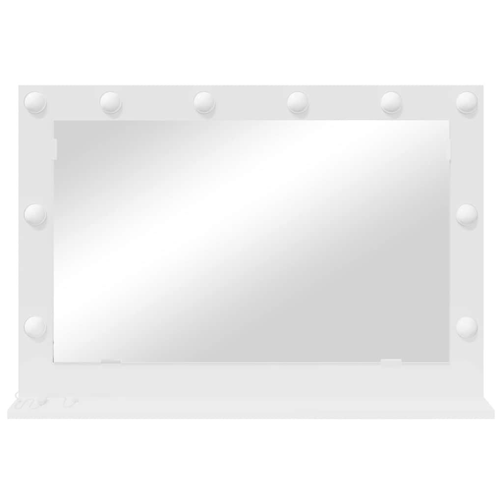 Espelho de Vaidade com luzes de tira LED Branco 80 x 15 x 18 cm