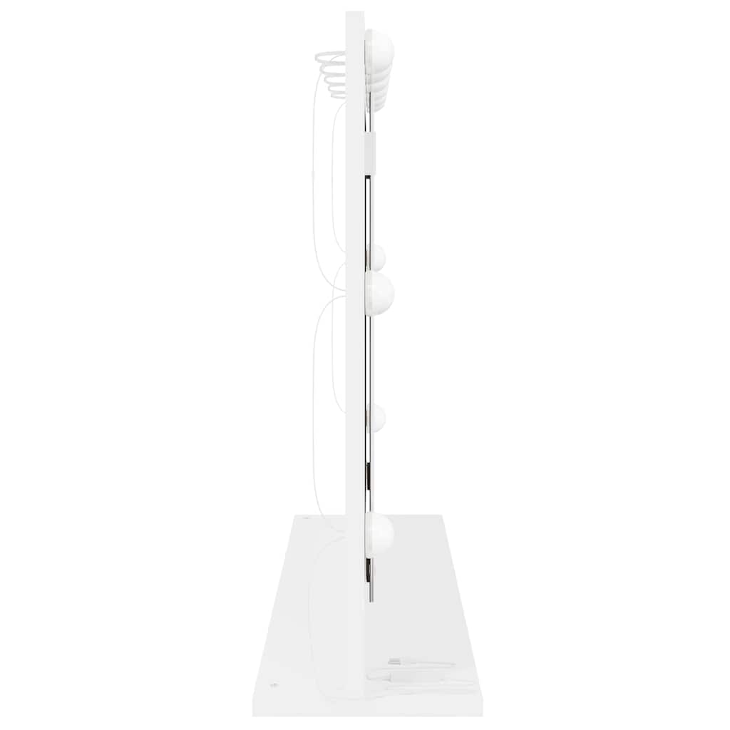 Espelho de Vaidade com luzes de tira LED Branco 80 x 15 x 18 cm
