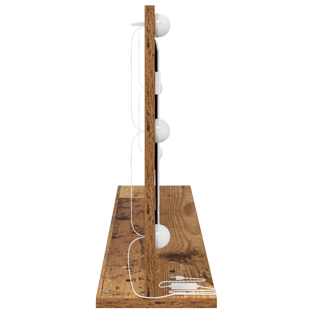 Espelho de Vaidade com espelho Madeira Antiga 100 x 45 x 18 cm