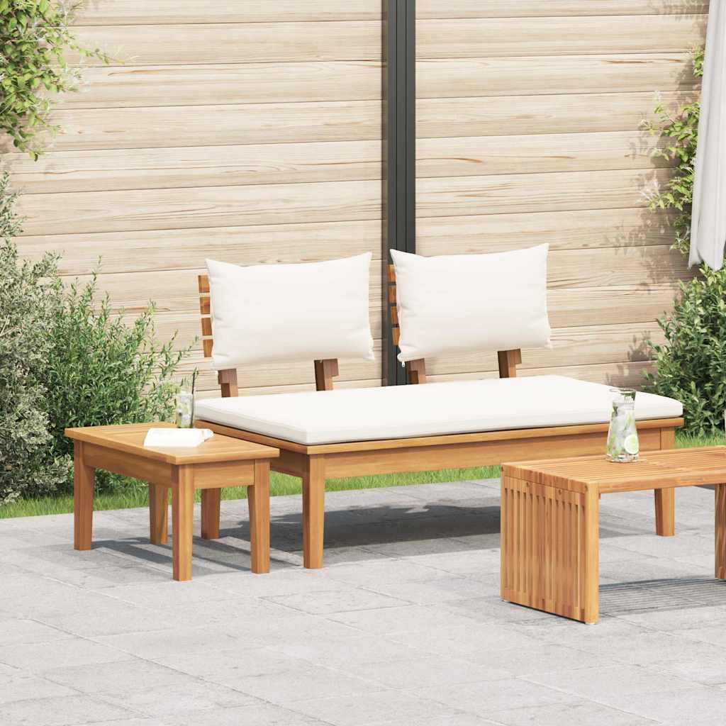 Banco de jardim 2 pcs Castanho Madeira de teca maciça