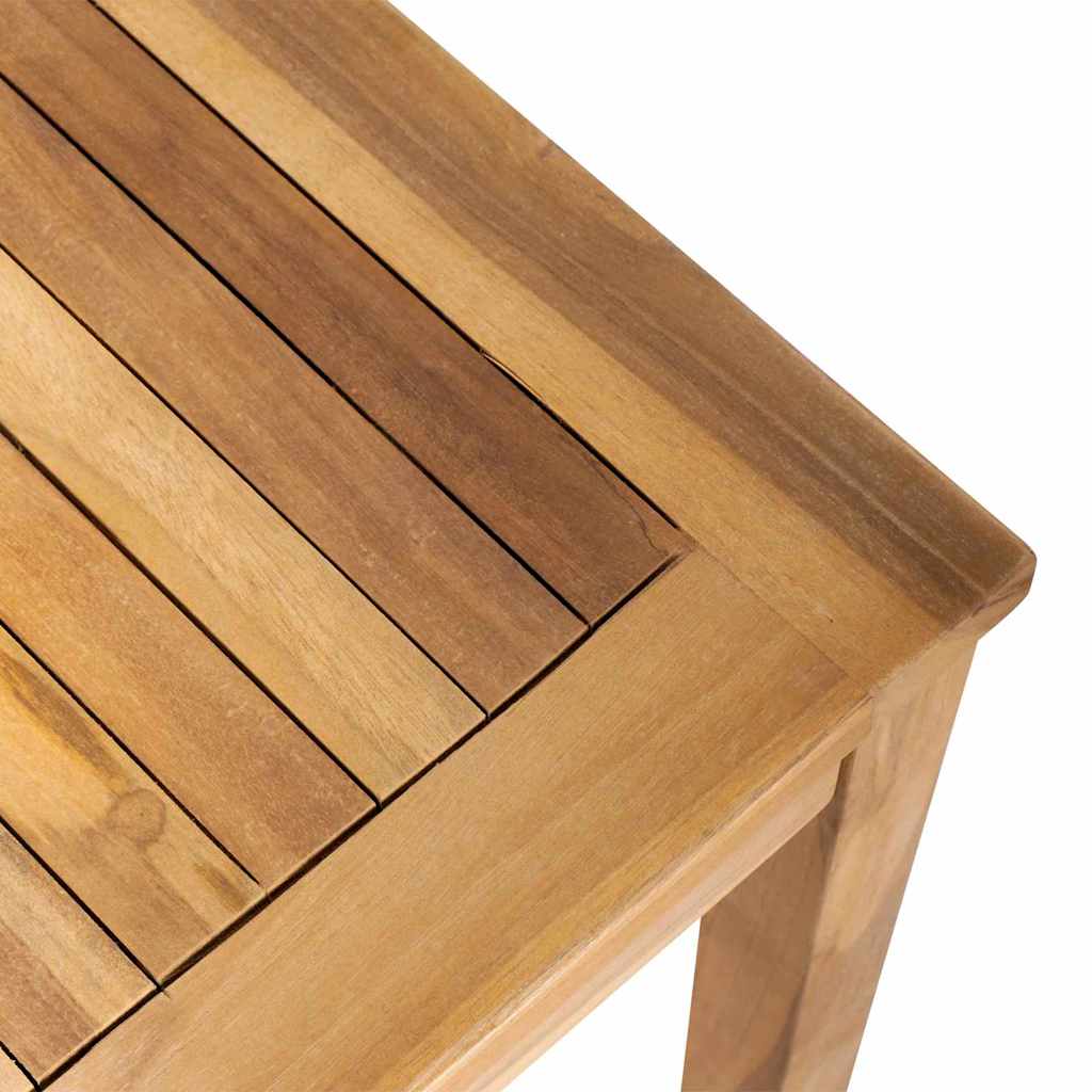 Conjunto de Sofá de Jardim Natural Madeira de teca maciça
