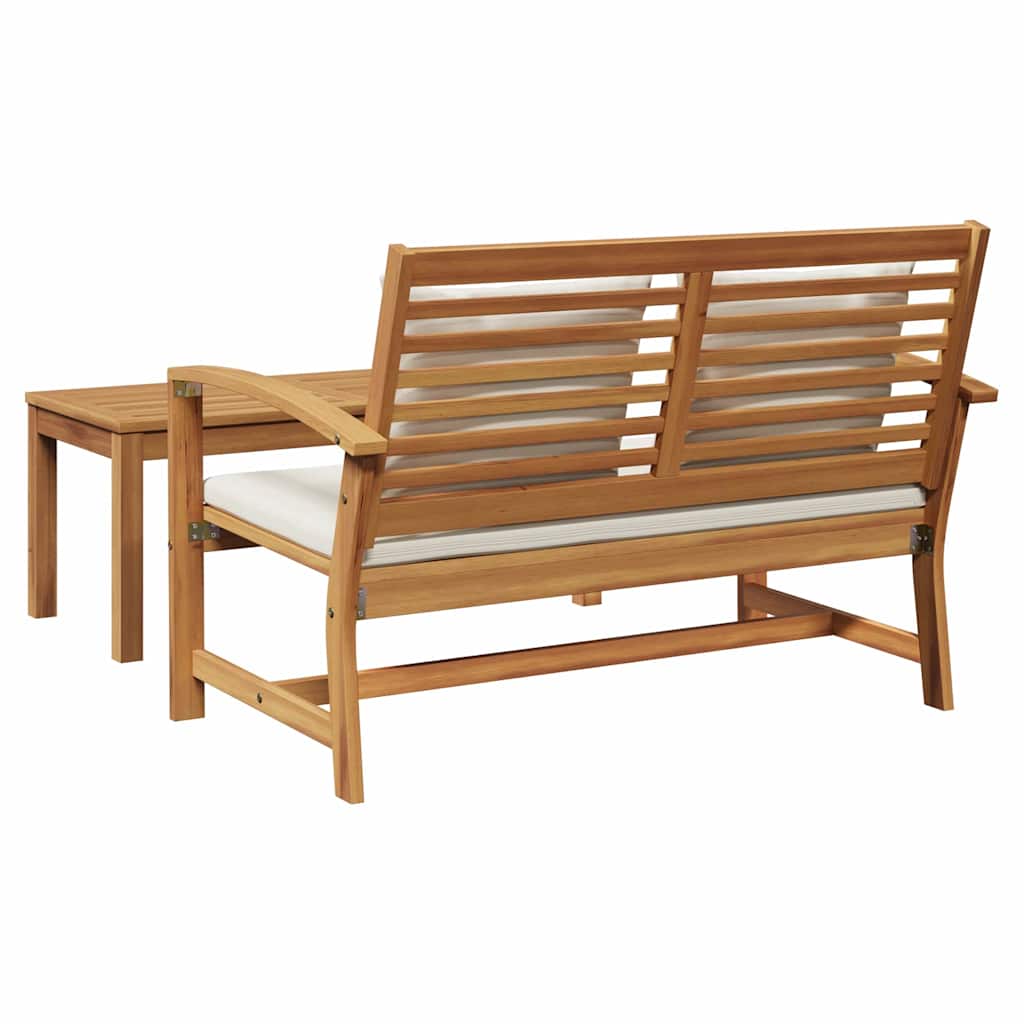 Conjunto de Sofá de Jardim Natural Madeira de teca maciça