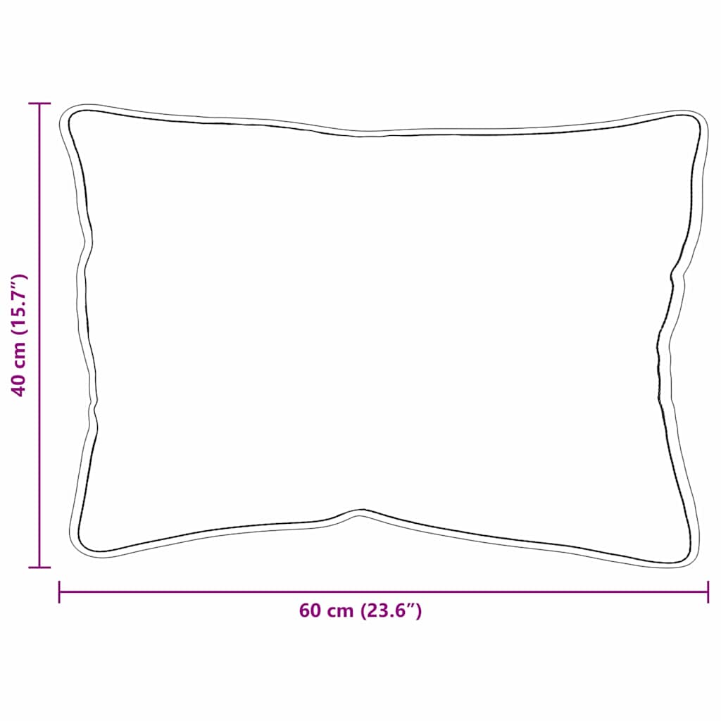 Almofada Branco 40 x 60 cm Algodão e Poliéster