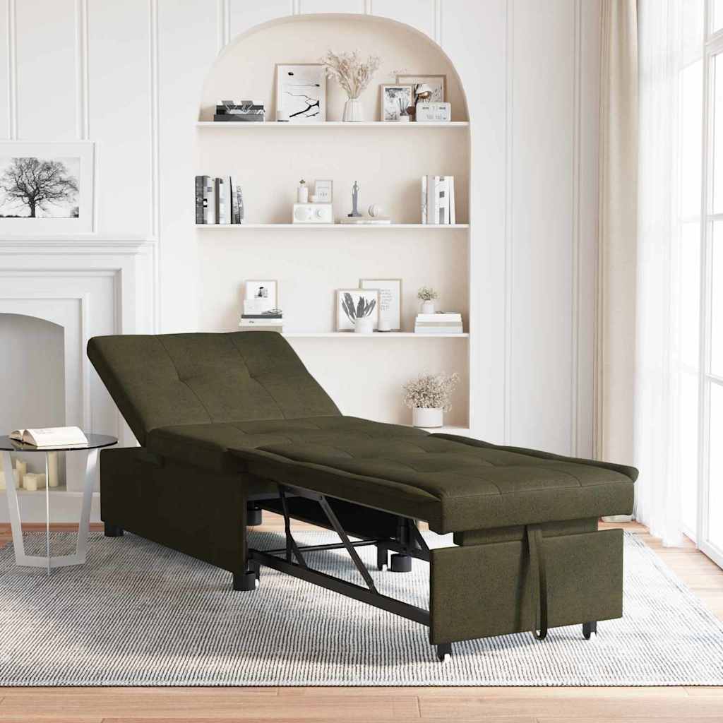 Sofá-Cama Verde exército 67 x 194 x 38 cm