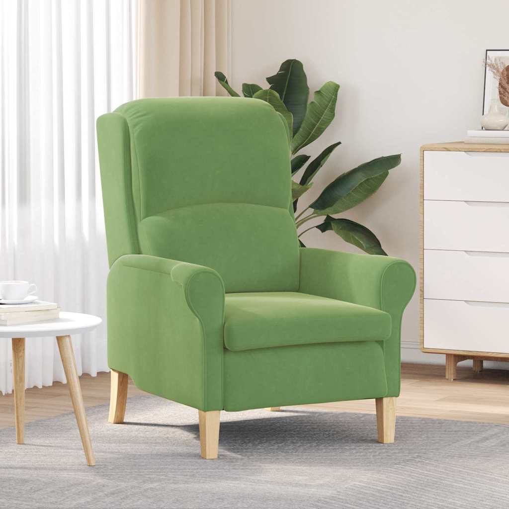 poltrona Verde claro 76 x 94 x 102 cm Veludo