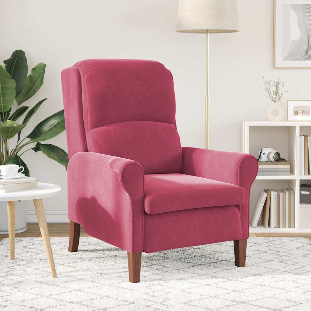 poltrona vermelho tinto 76 x 94 x 102 cm Veludo