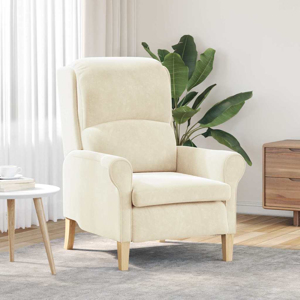 poltrona Creme 76 x 94 x 102 cm Veludo