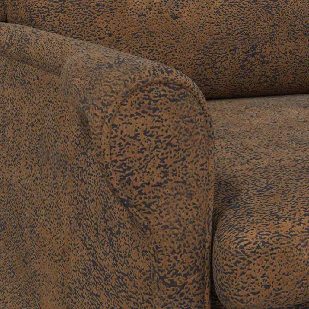 poltrona Castanho 76 x 94 x 102 cm Couro sintético