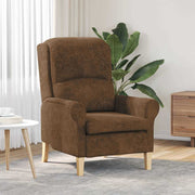 poltrona Castanho 76 x 94 x 102 cm Couro sintético