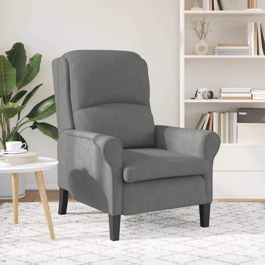 poltrona Cinzento escuro 76 x 94 x 102 cm Microfibra