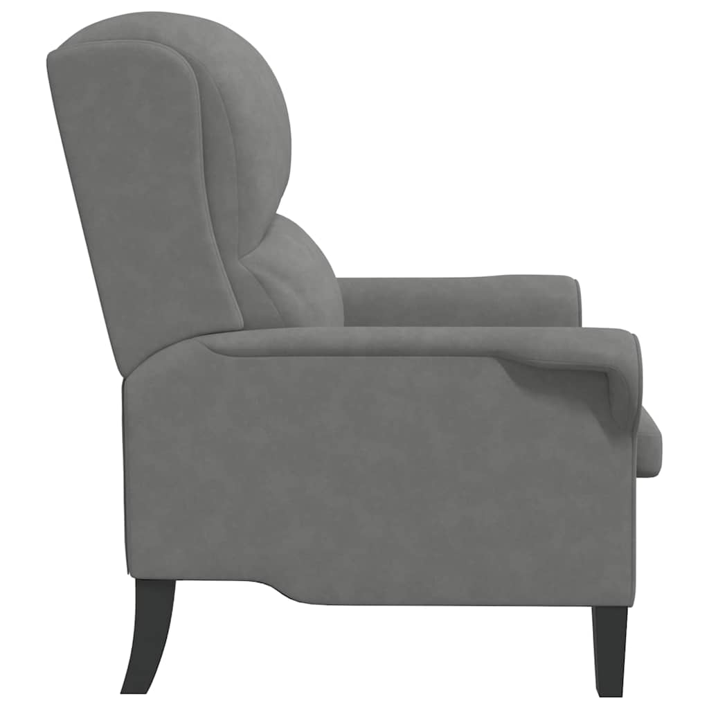 poltrona Cinzento escuro 76 x 94 x 102 cm Microfibra