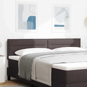 Cabeceira LED Montado na parede Castanho escuro 180 cm tecido